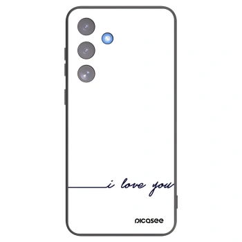 Picasee silikonový černý obal pro Samsung Galaxy S25 FE 5G - Miluji tě