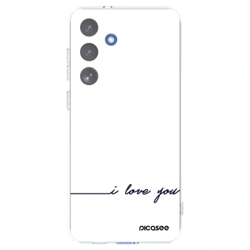 Picasee silikonový průhledný obal pro Samsung Galaxy S25 FE 5G - Miluji tě