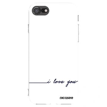 Picasee silikonový průhledný obal pro Apple iPhone 8 - Miluji tě