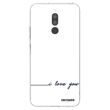 Picasee silikonový průhledný obal pro Xiaomi Redmi 8 - Miluji tě