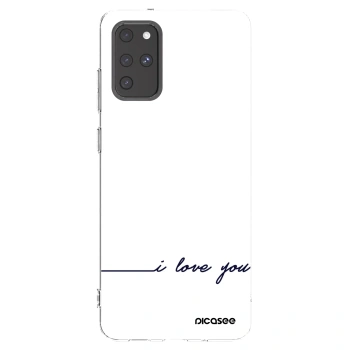 Picasee silikonový průhledný obal pro Samsung Galaxy S20+ G985F - Miluji tě