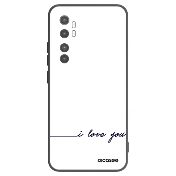 Picasee silikonový černý obal pro Xiaomi Mi Note 10 Lite - Miluji tě