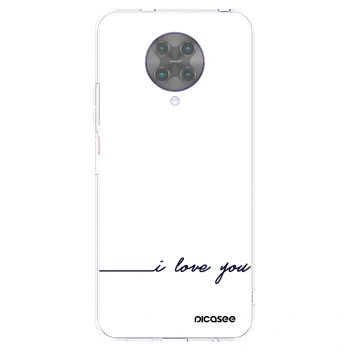 Picasee silikonový průhledný obal pro Xiaomi Poco F2 Pro - Miluji tě
