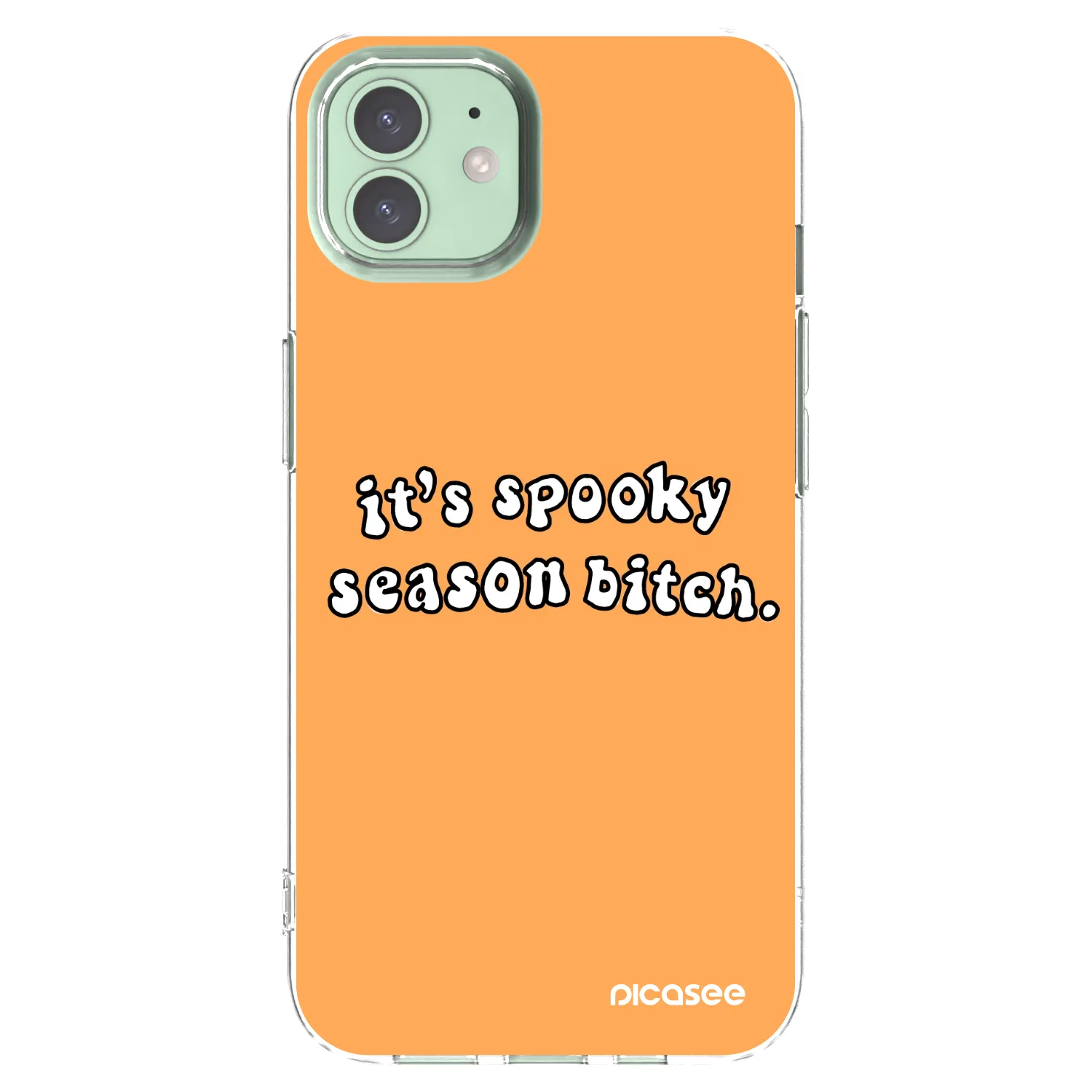 Picasee silikonový průhledný obal pro Apple iPhone 12 - Spooky season
