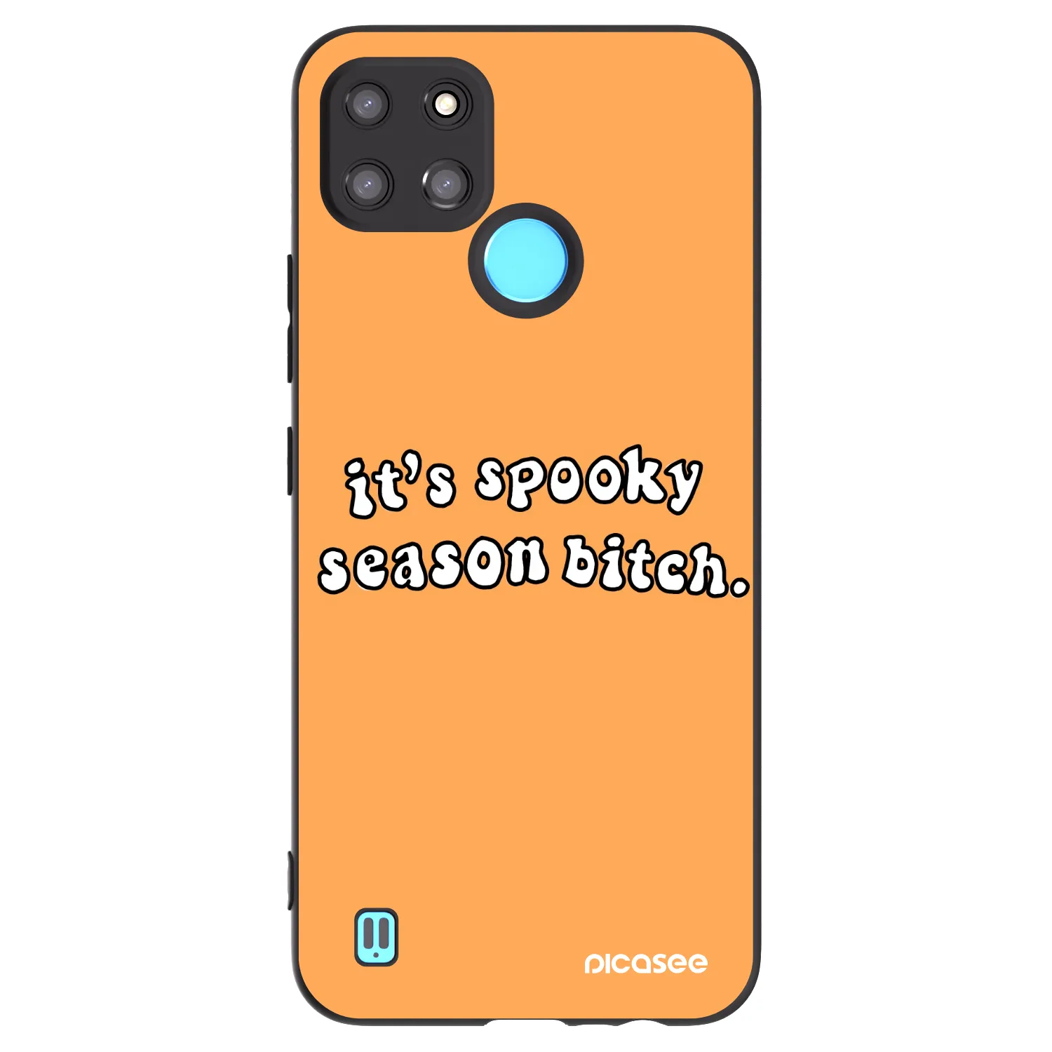Picasee silikonový černý obal pro Realme C21Y - Spooky season