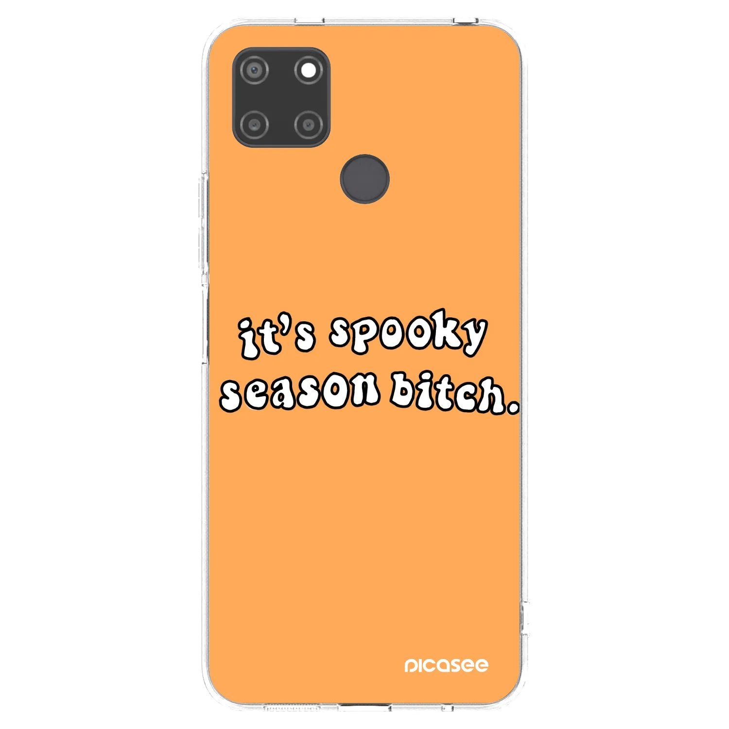 Picasee silikonový průhledný obal pro Realme C21Y - Spooky season
