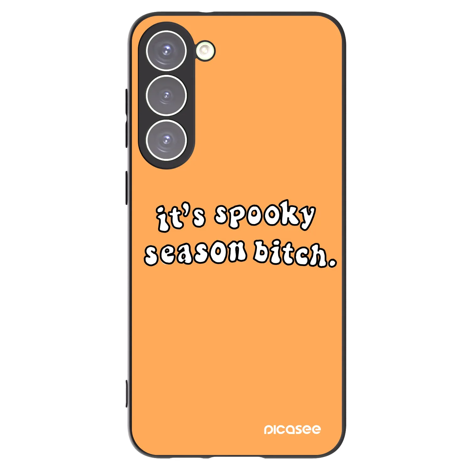 Picasee silikonový černý obal pro Samsung Galaxy S23+ 5G - Spooky season
