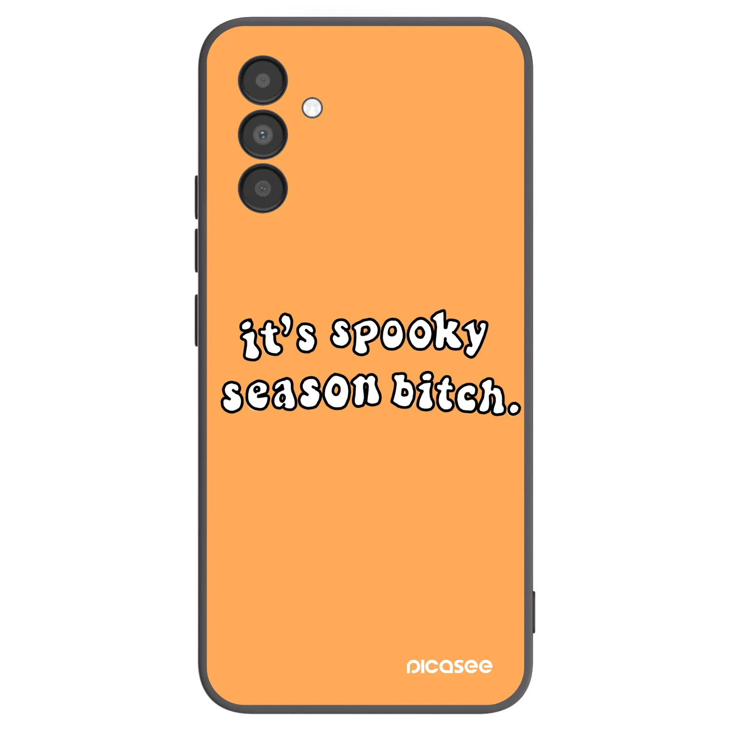 Picasee silikonový černý obal pro Samsung Galaxy A04s A047F - Spooky season