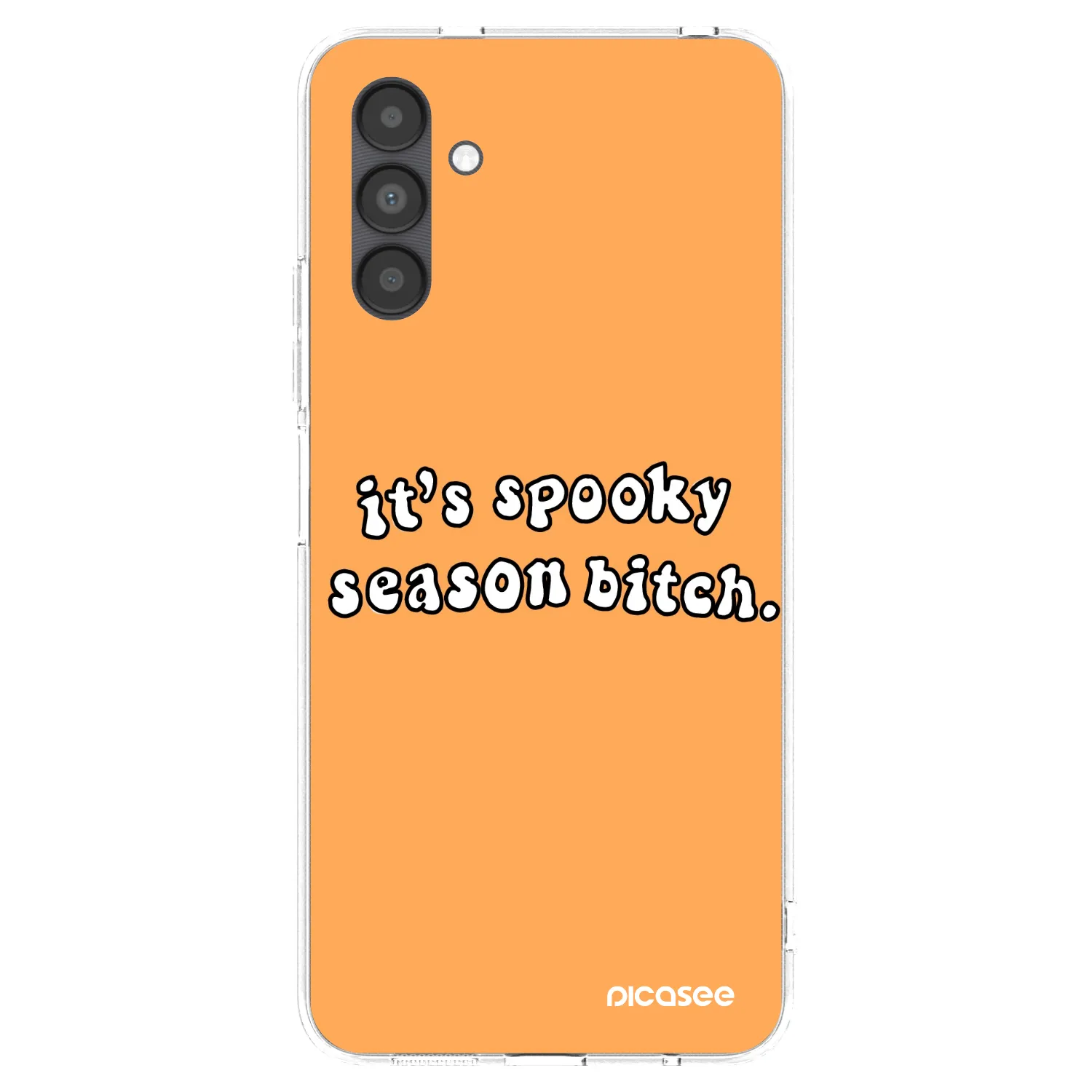Picasee silikonový průhledný obal pro Samsung Galaxy A04s A047F - Spooky season