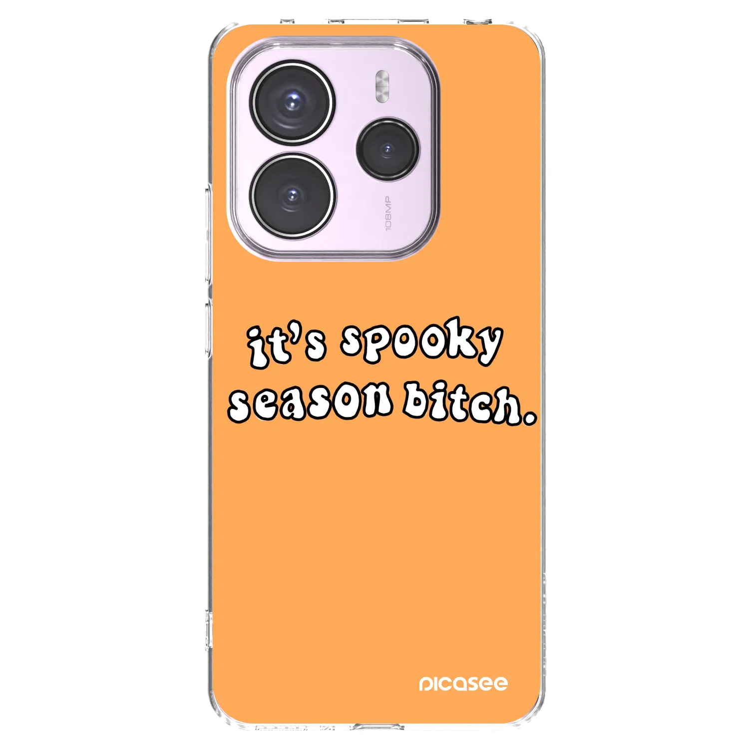 Picasee silikonový průhledný obal pro Xiaomi Redmi Note 14 5G - Spooky season