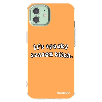 Picasee silikonový průhledný obal pro Apple iPhone 12 - Spooky season