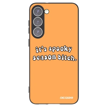 Picasee silikonový černý obal pro Samsung Galaxy S23+ 5G - Spooky season
