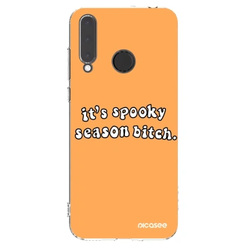 Picasee silikonový průhledný obal pro Honor 20 Lite - Spooky season