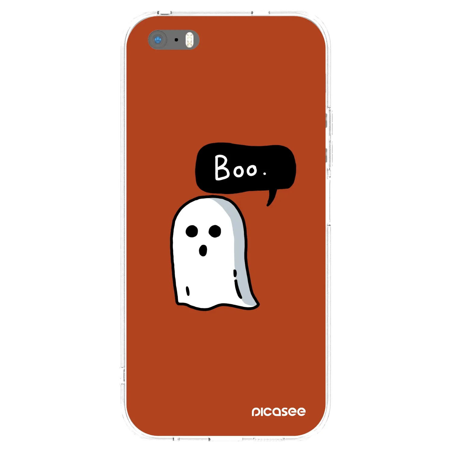 Picasee silikonový průhledný obal pro Apple iPhone 5/5S/SE - Boo