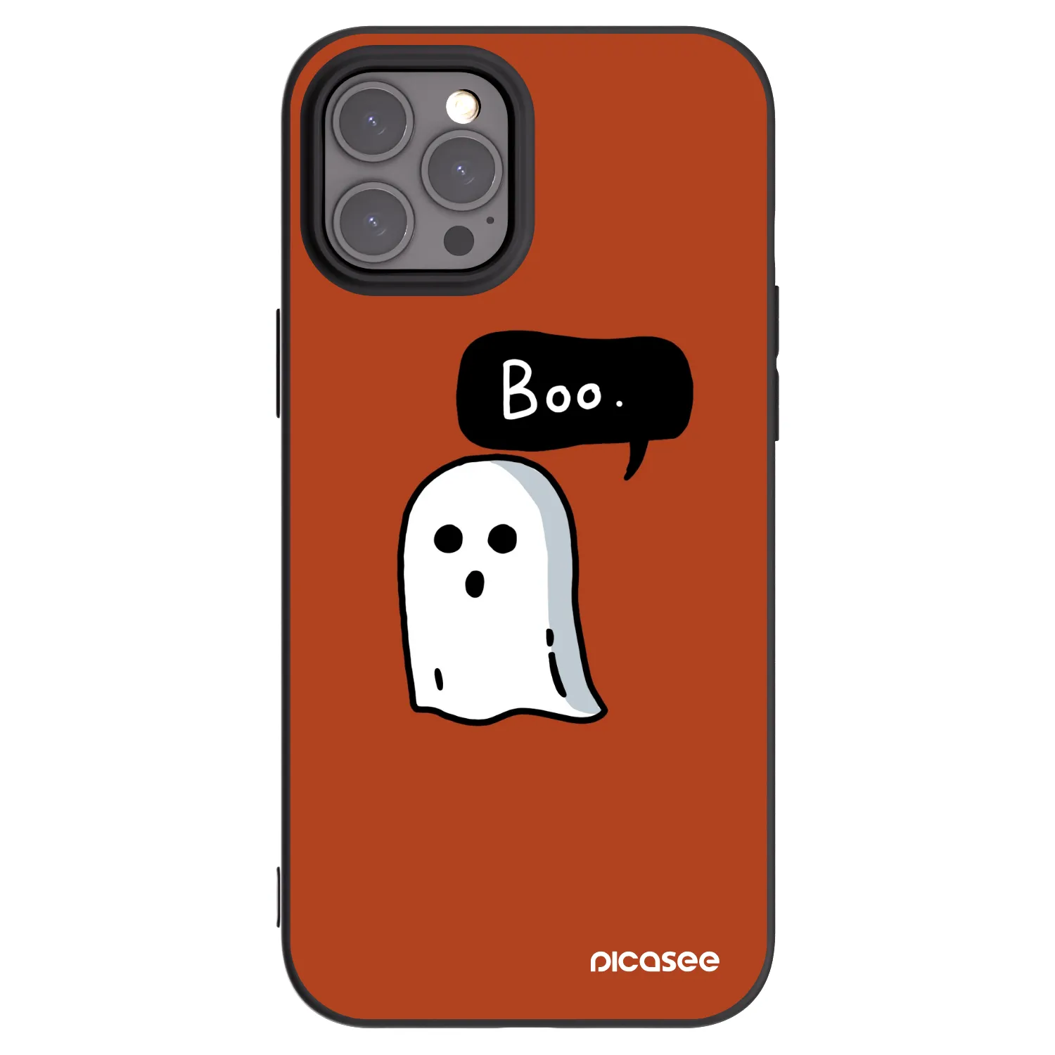 Picasee silikonový černý obal pro Apple iPhone 12 Pro Max - Boo