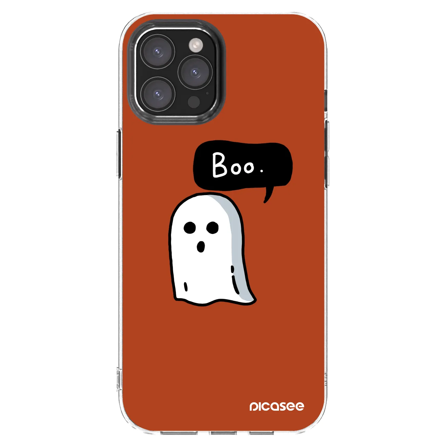 Picasee silikonový průhledný obal pro Apple iPhone 12 Pro Max - Boo