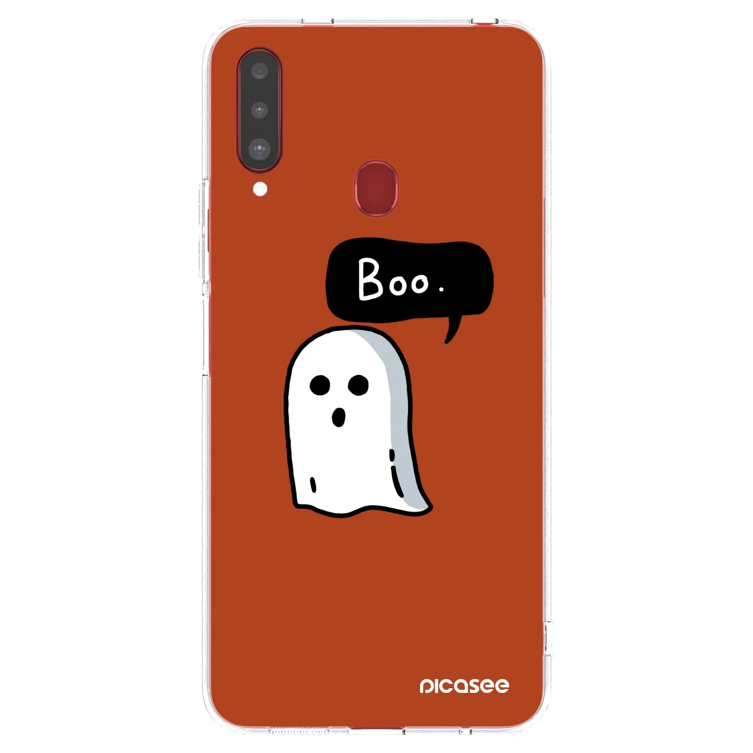 Picasee silikonový průhledný obal pro Samsung Galaxy A20s - Boo