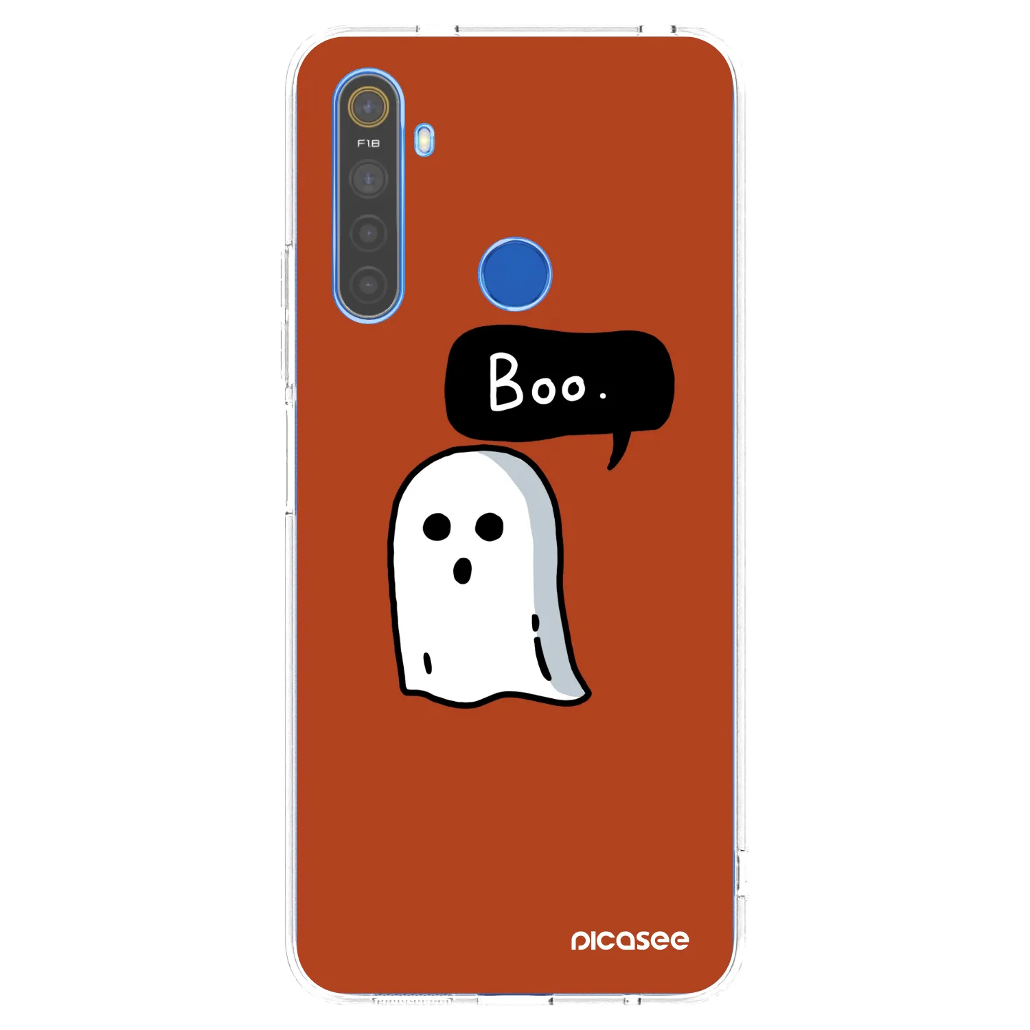 Picasee silikonový průhledný obal pro Realme 5 - Boo