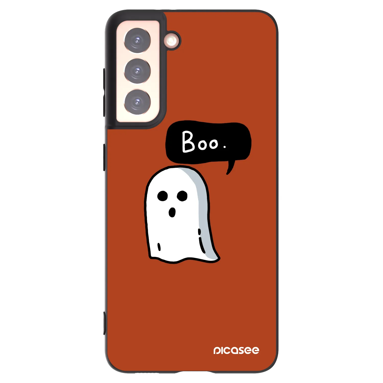 Picasee silikonový černý obal pro Samsung Galaxy S21 5G G991B - Boo