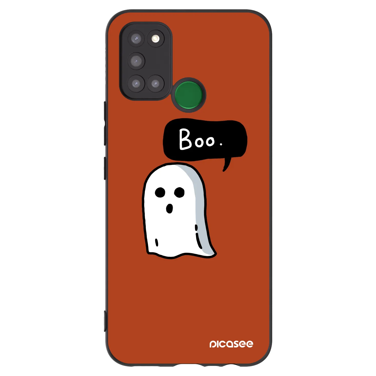 Picasee silikonový černý obal pro Realme 7i - Boo