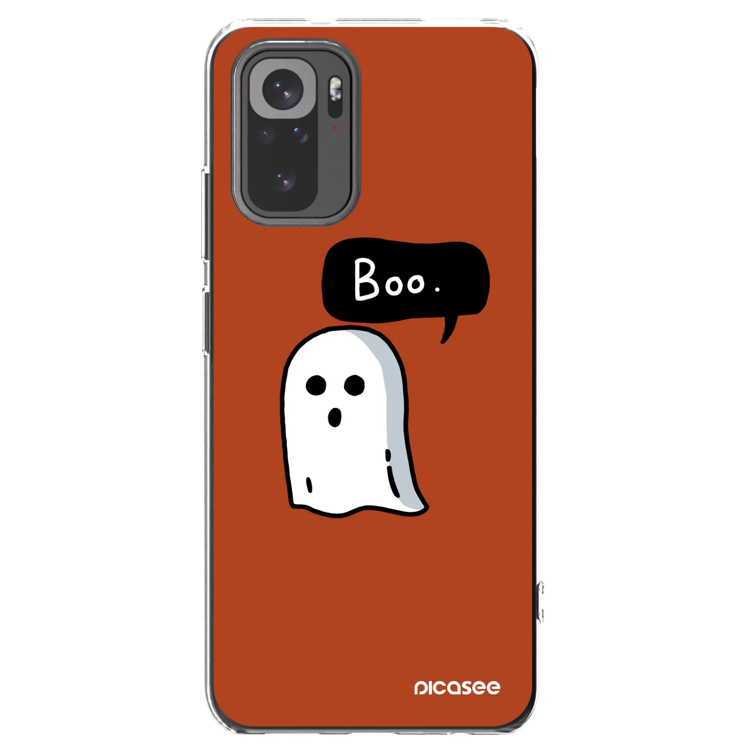 Picasee silikonový průhledný obal pro Xiaomi Redmi Note 10S - Boo