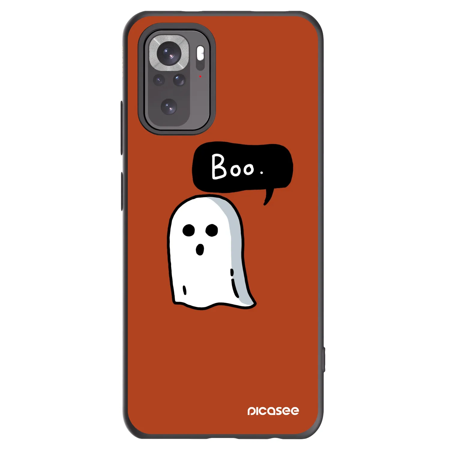 Picasee silikonový černý obal pro Xiaomi Redmi Note 10S - Boo