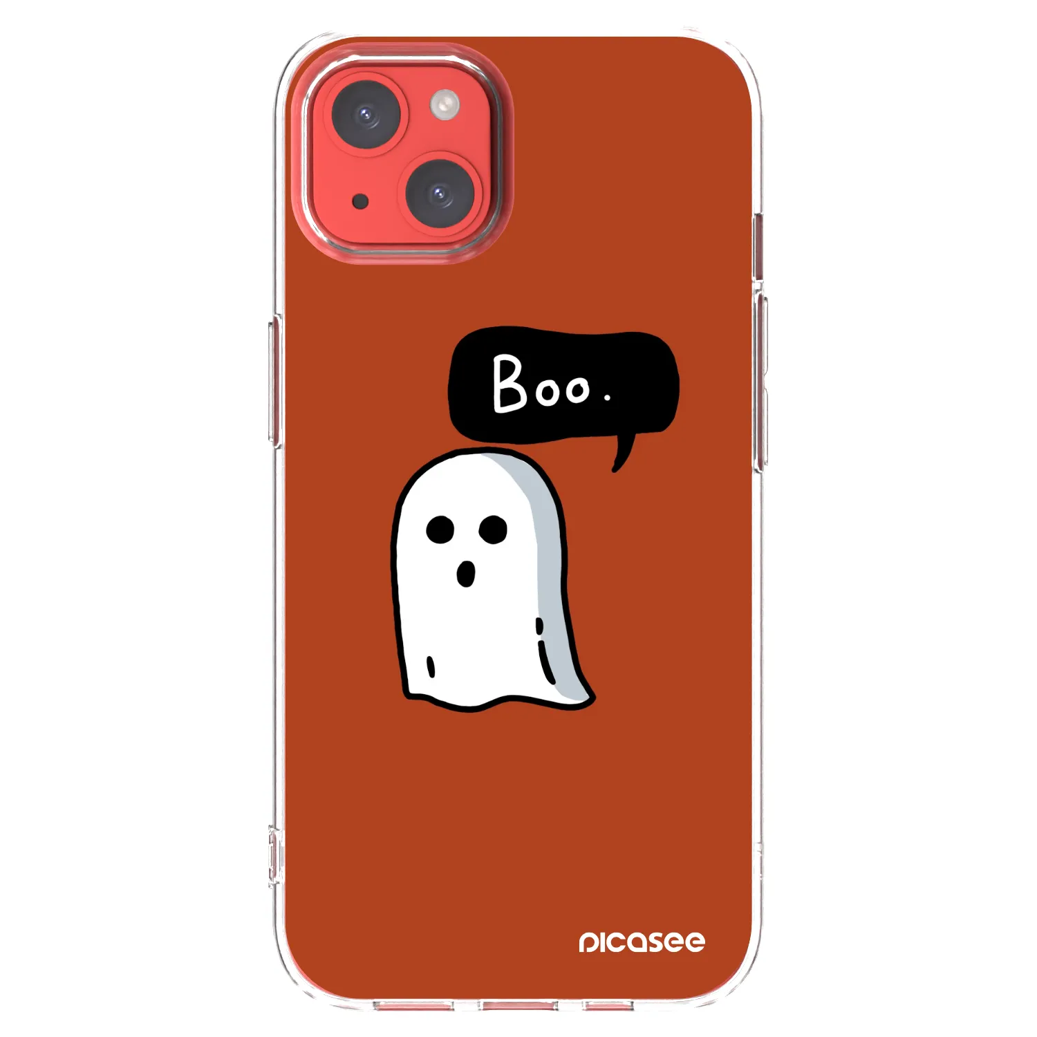 Picasee silikonový průhledný obal pro Apple iPhone 13 - Boo
