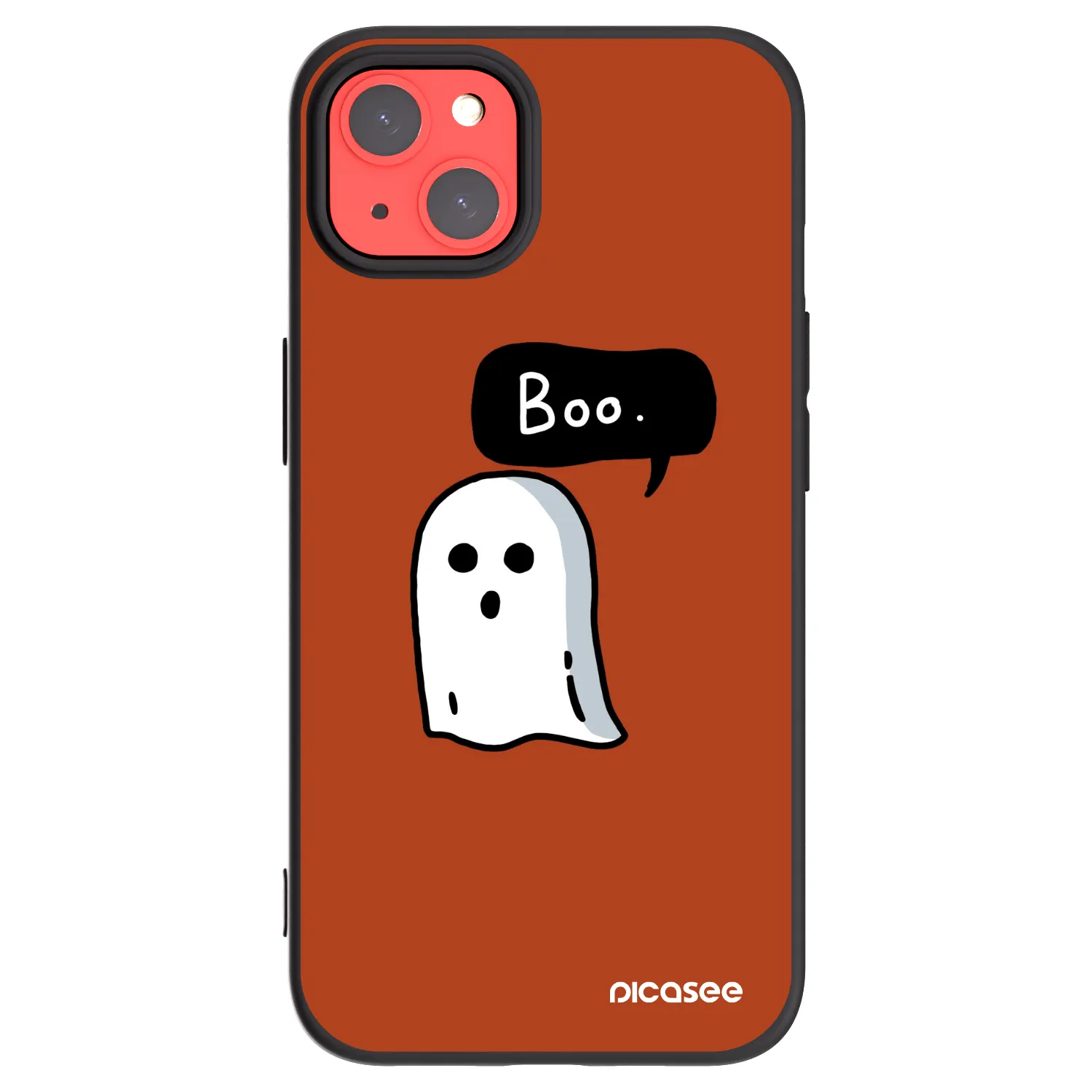 Picasee silikonový černý obal pro Apple iPhone 13 - Boo