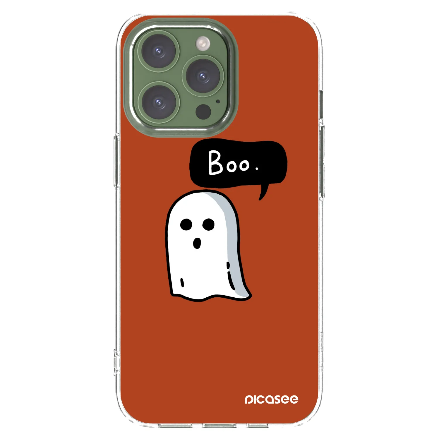 Picasee silikonový průhledný obal pro Apple iPhone 13 Pro - Boo