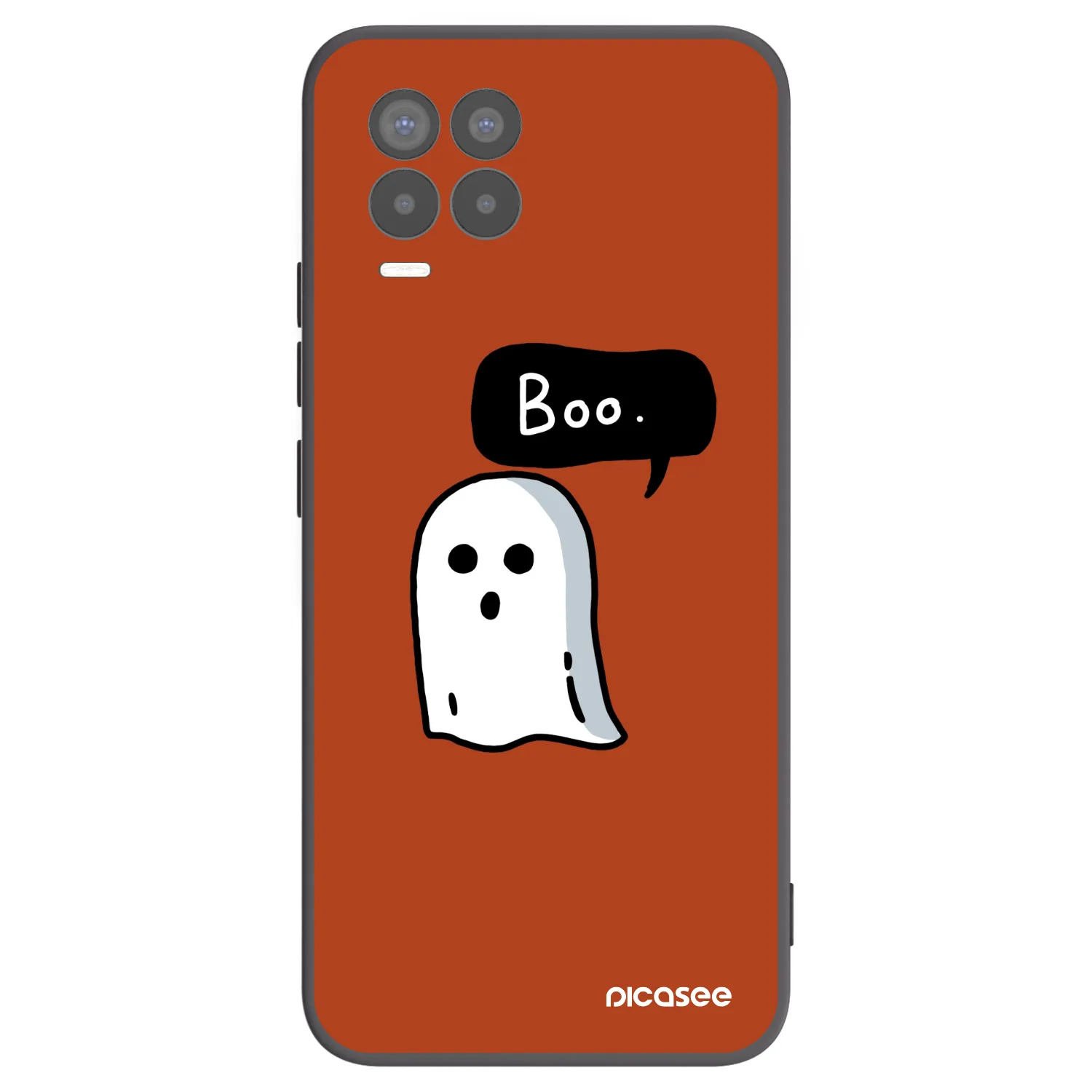 Picasee silikonový černý obal pro Realme 8 4G - Boo