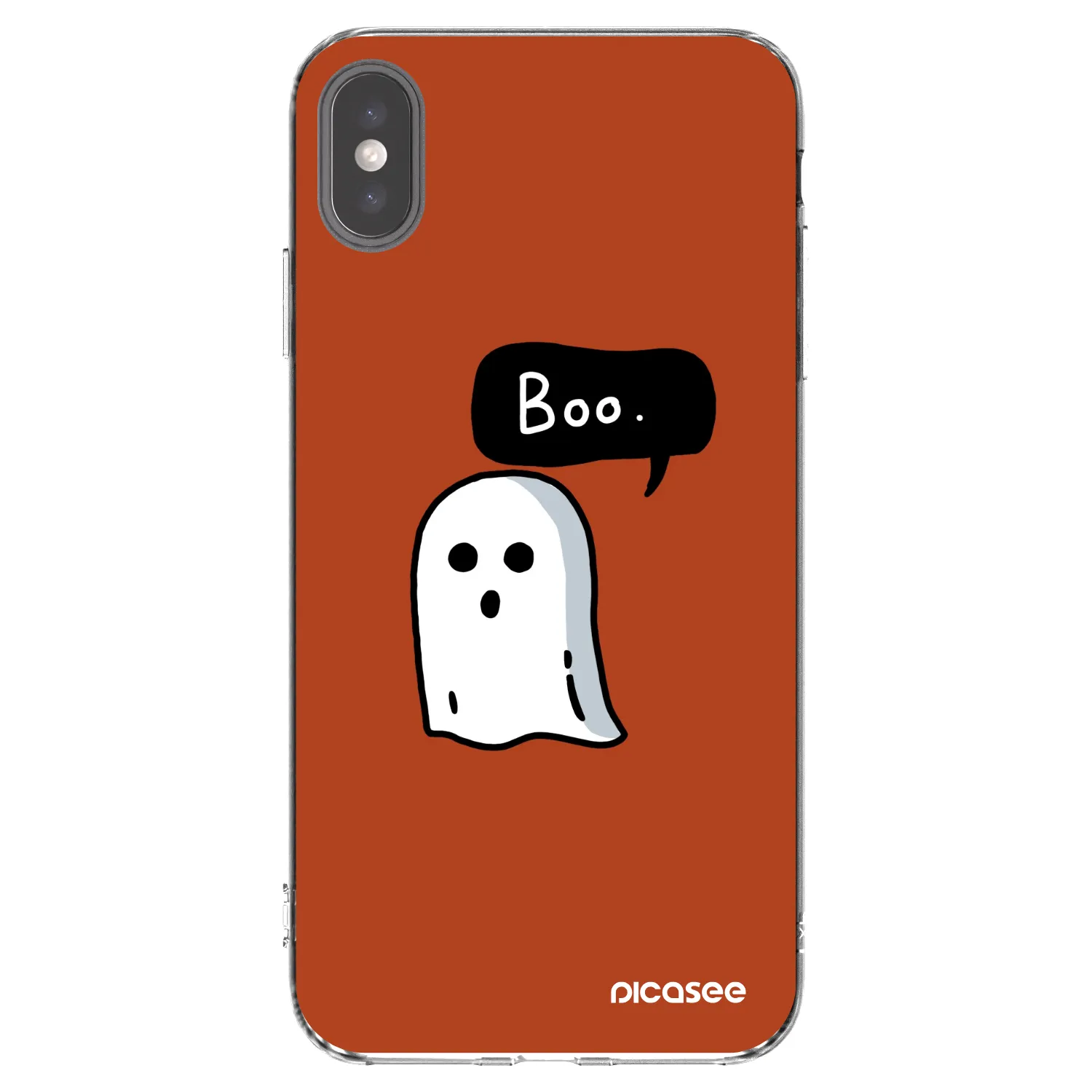 Picasee silikonový průhledný obal pro Apple iPhone XS Max - Boo