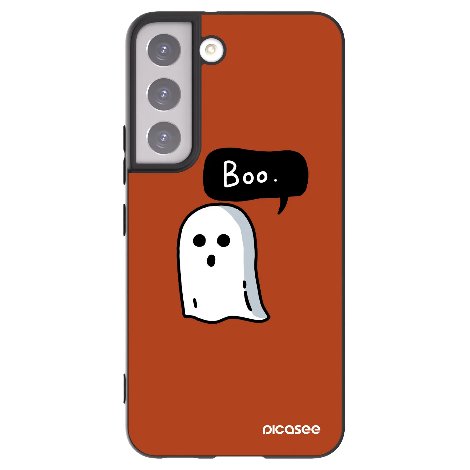 Picasee silikonový černý obal pro Samsung Galaxy S22 5G - Boo