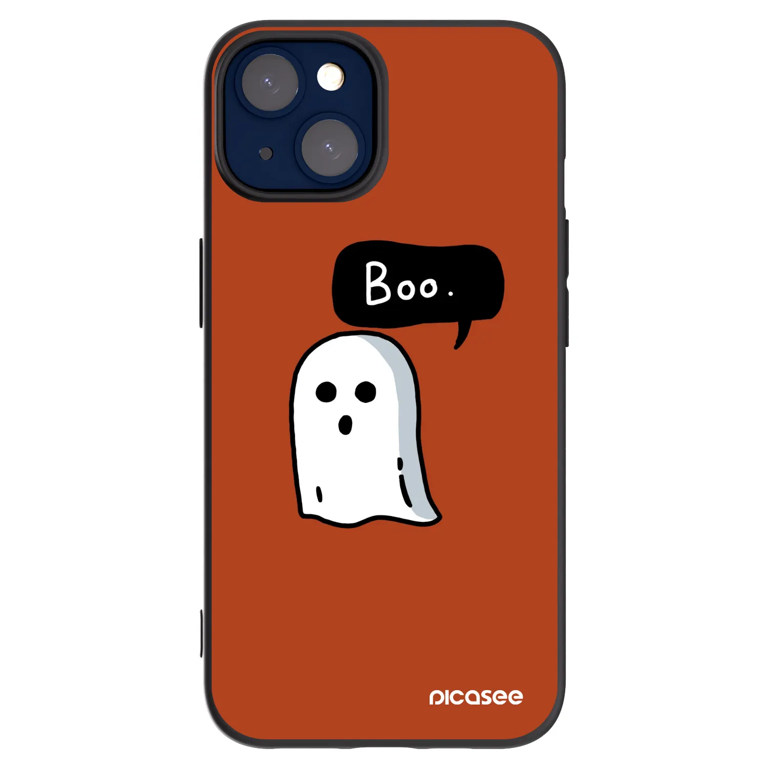 Picasee silikonový černý obal pro Apple iPhone 14 - Boo