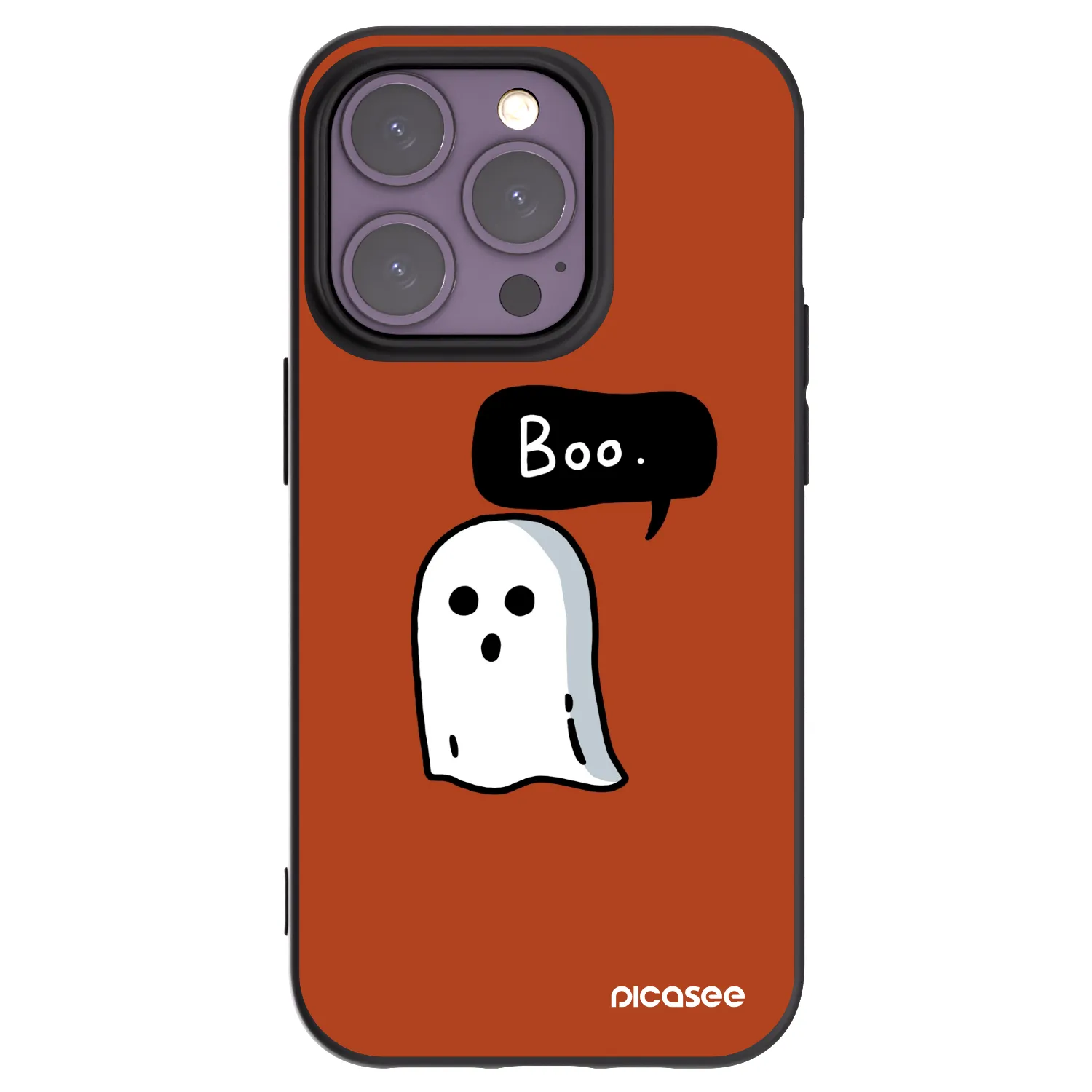 Picasee silikonový černý obal pro Apple iPhone 14 Pro - Boo