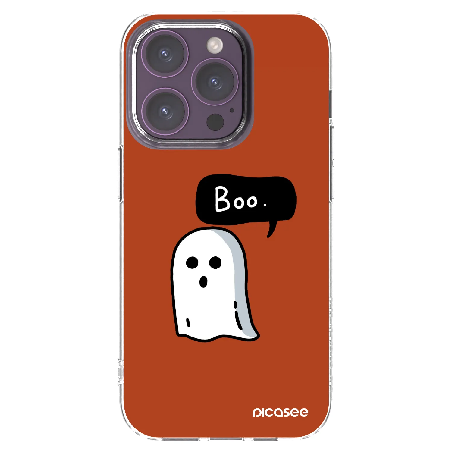 Picasee silikonový průhledný obal pro Apple iPhone 14 Pro - Boo