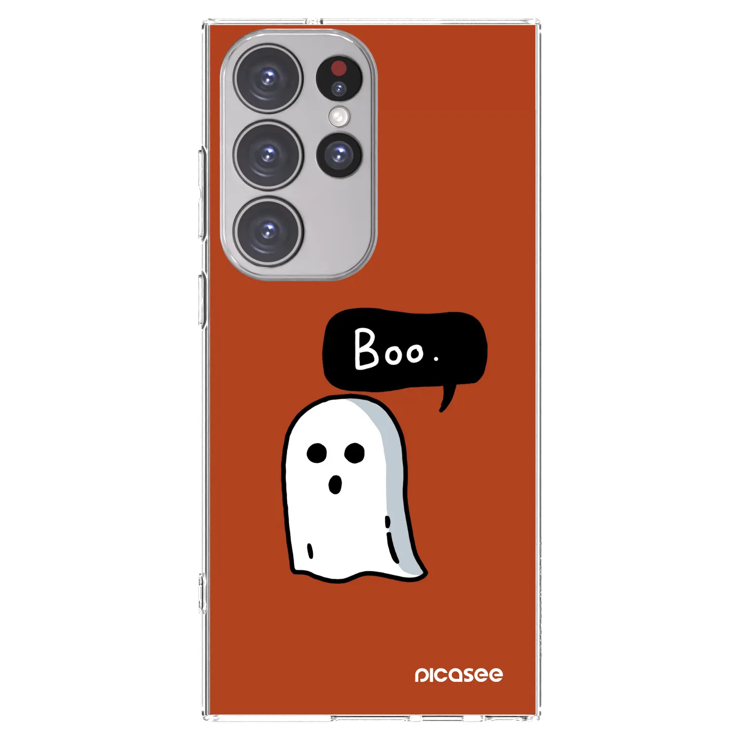 Picasee silikonový průhledný obal pro Samsung Galaxy S23 Ultra 5G - Boo