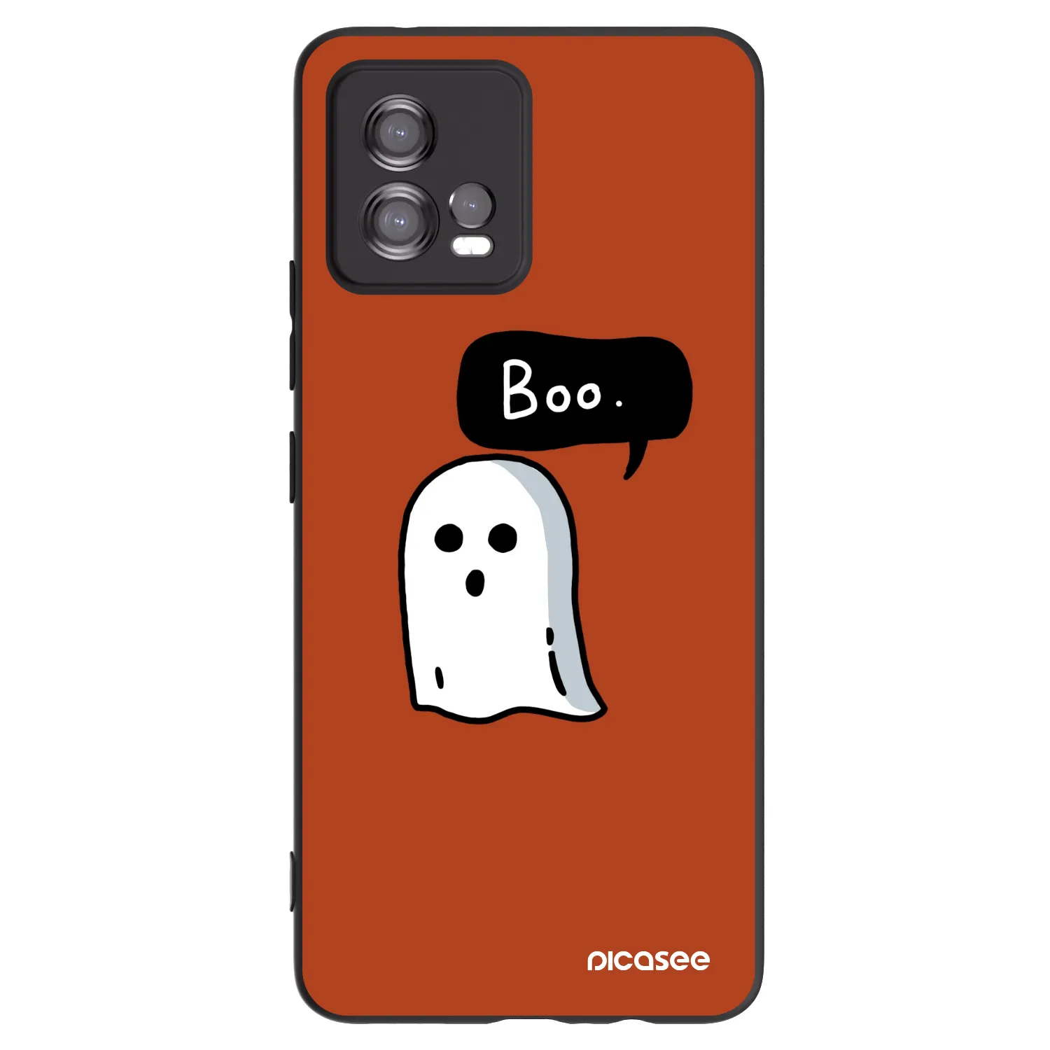 Picasee silikonový černý obal pro Motorola Moto G72 - Boo
