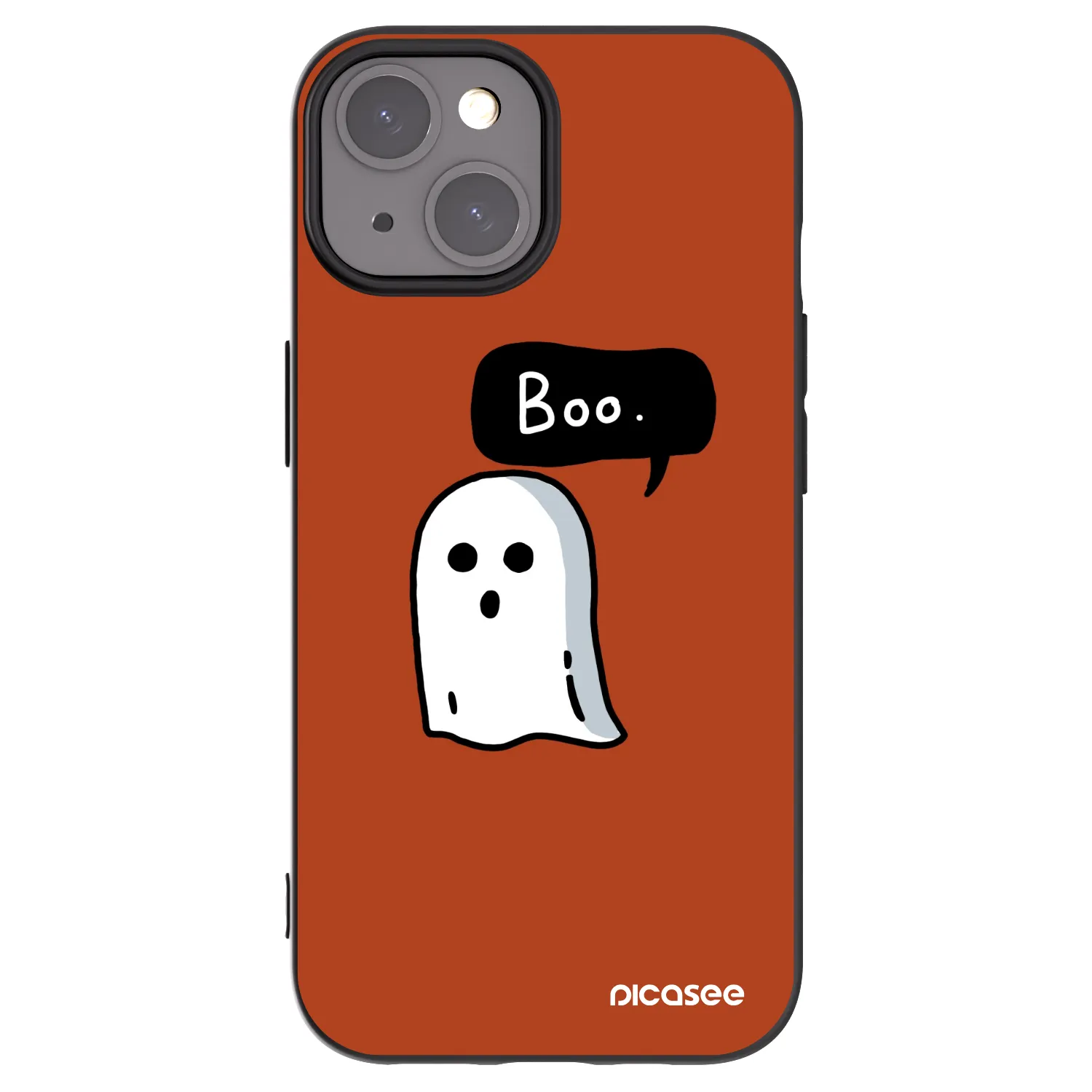 Picasee silikonový černý obal pro Apple iPhone 15 - Boo