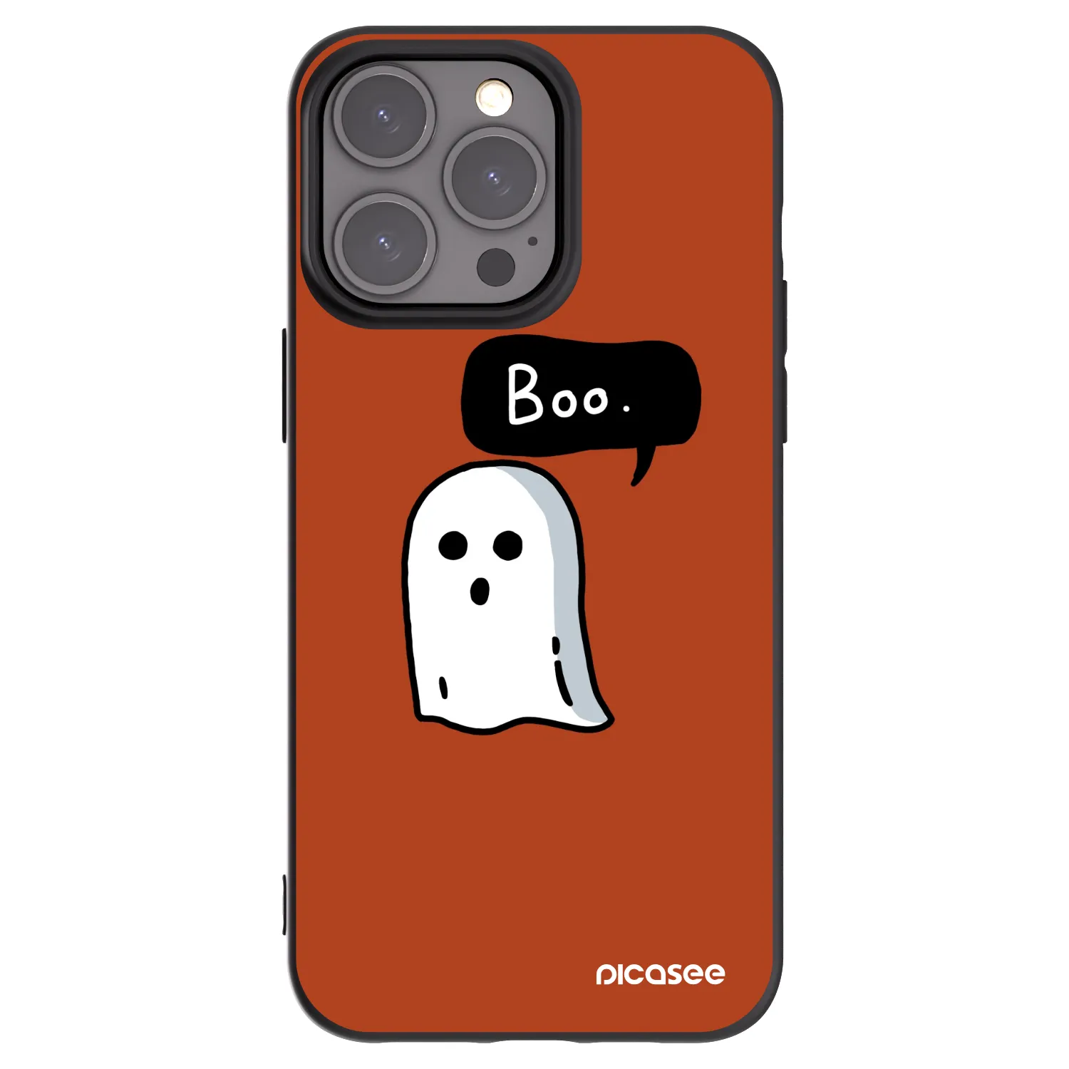 Picasee silikonový černý obal pro Apple iPhone 15 Pro Max - Boo
