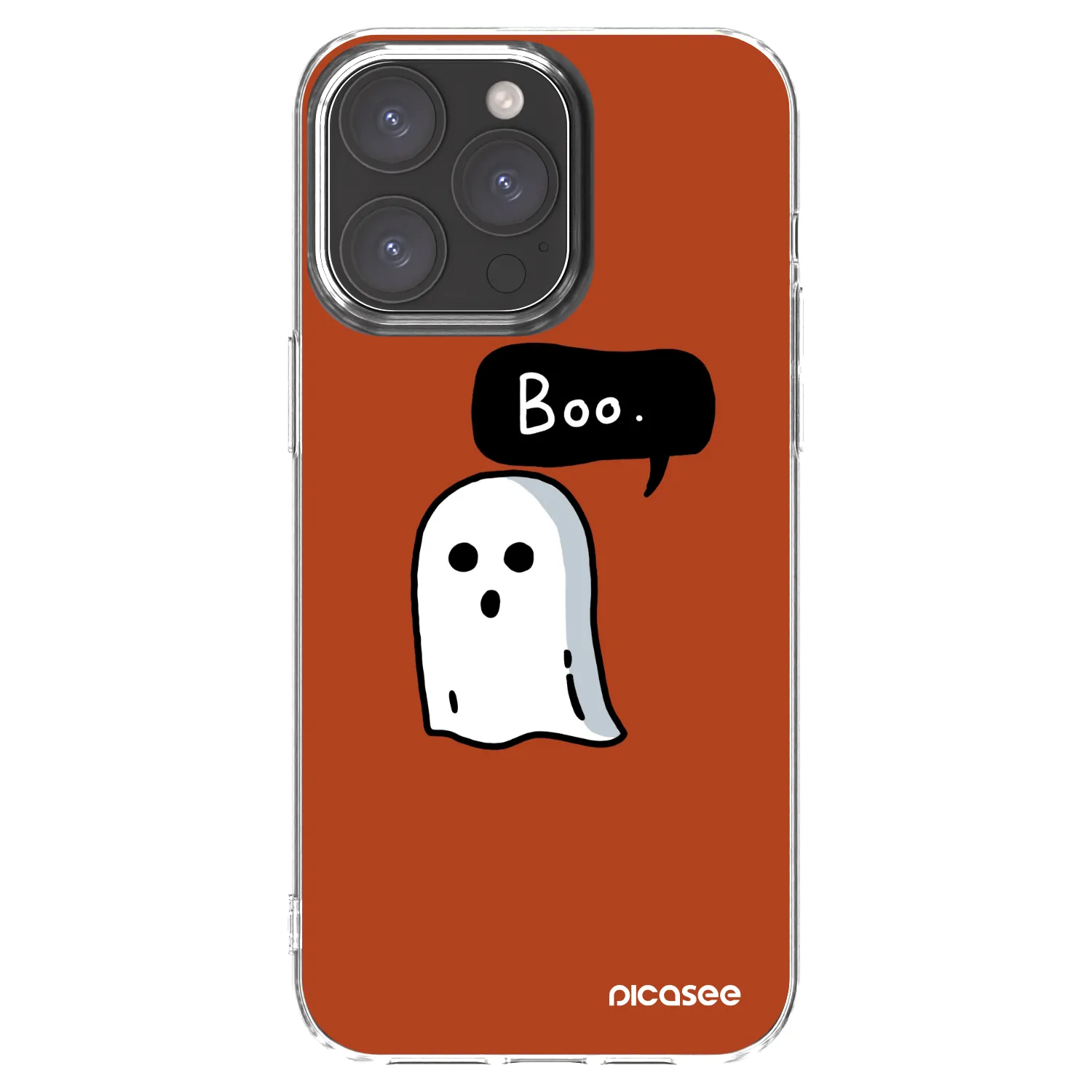Picasee silikonový průhledný obal pro Apple iPhone 15 Pro Max - Boo