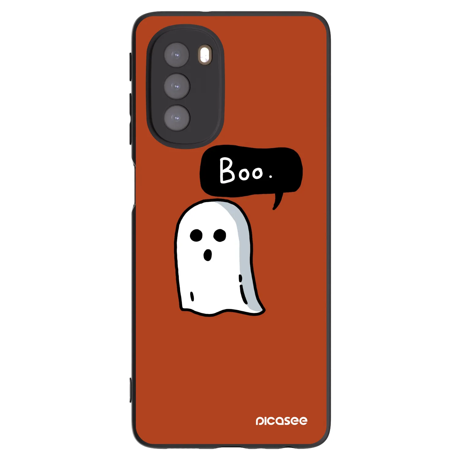 Picasee silikonový černý obal pro Motorola Moto G51 - Boo