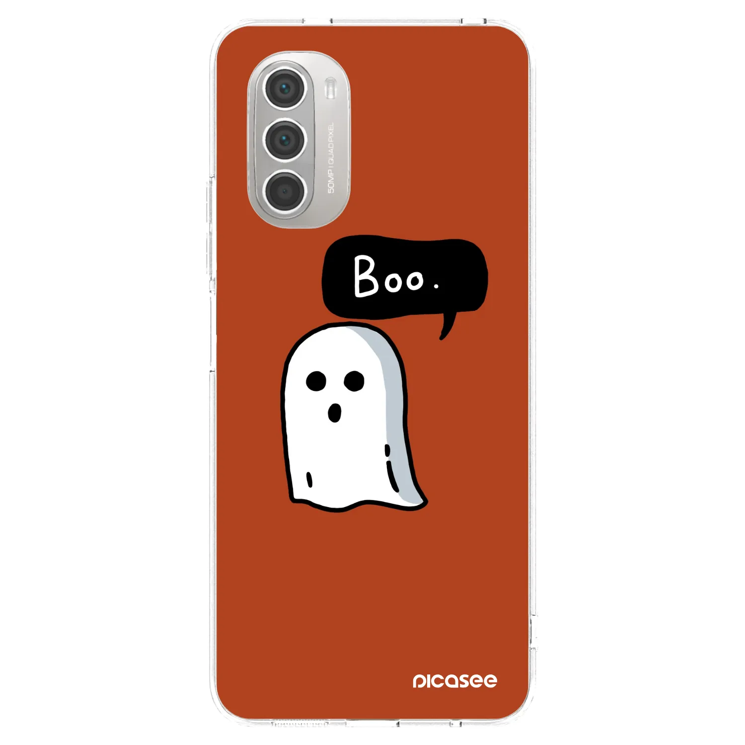 Picasee silikonový průhledný obal pro Motorola Moto G51 - Boo