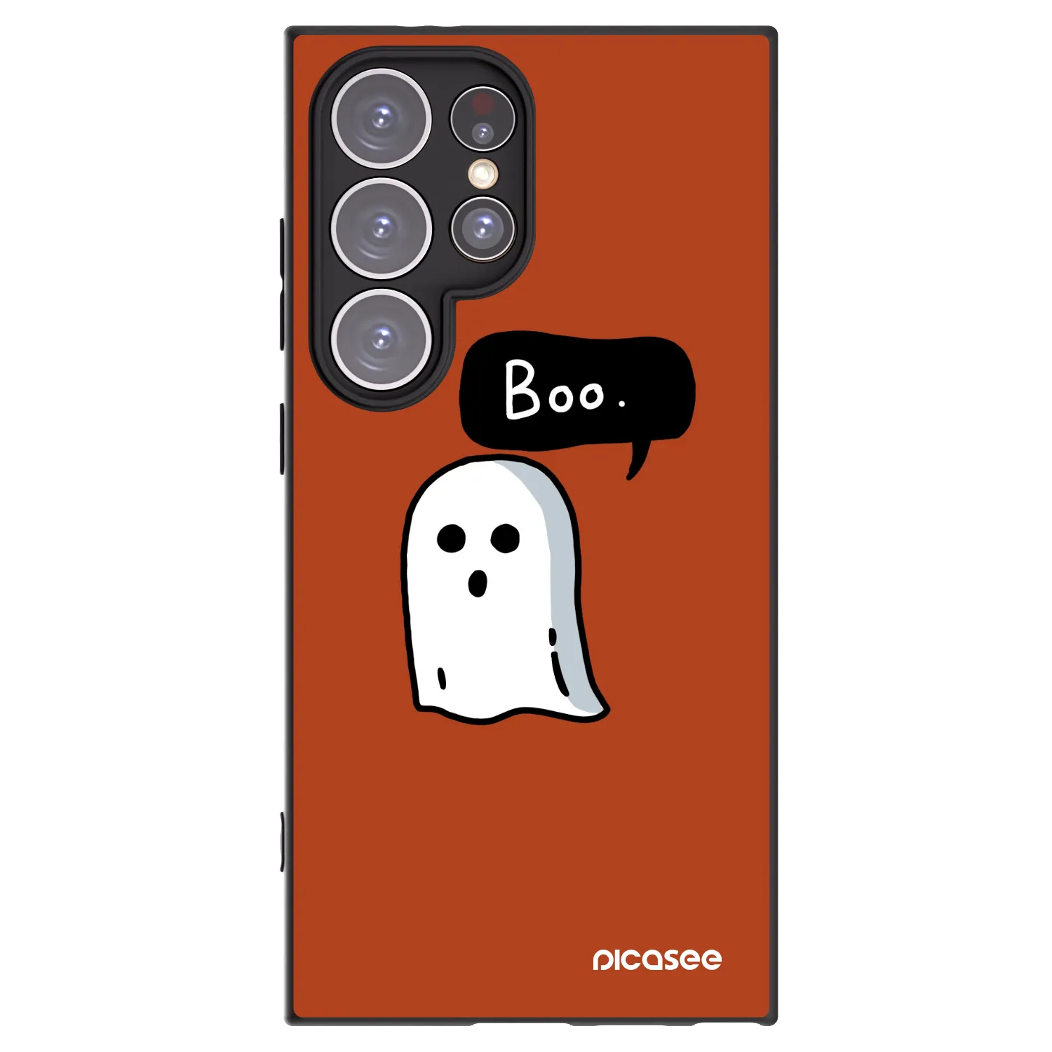 Picasee silikonový černý obal pro Samsung Galaxy S24 Ultra S928B 5G - Boo