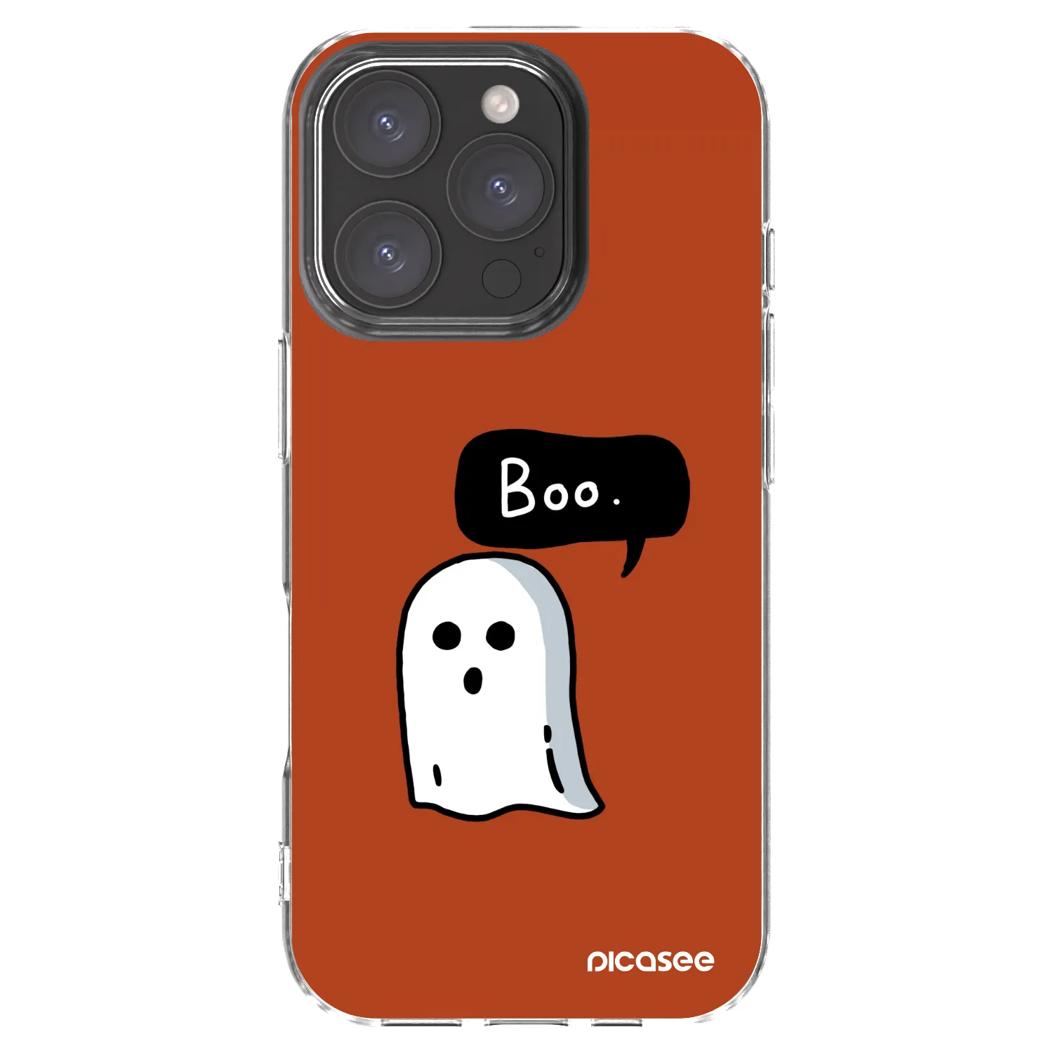 Picasee silikonový průhledný obal pro Apple iPhone 16 Pro - Boo