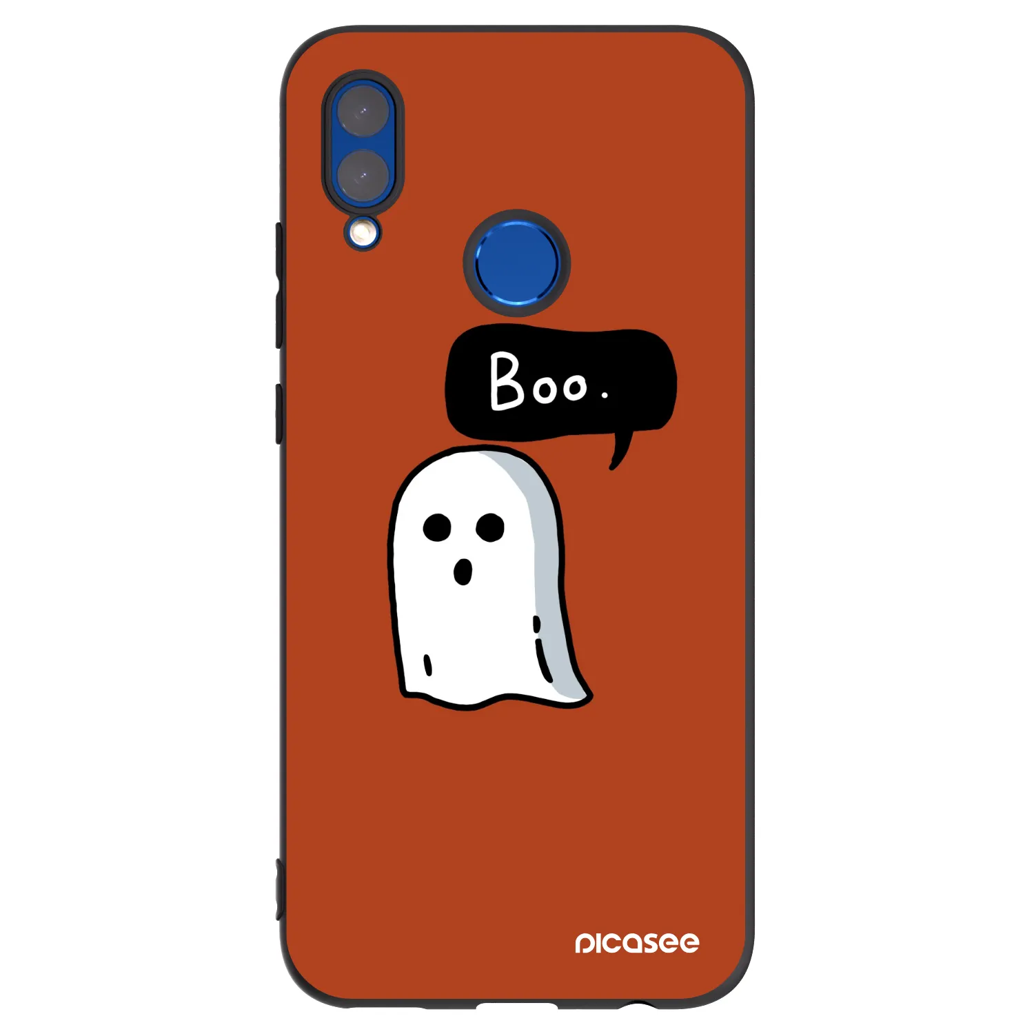 Picasee silikonový černý obal pro Honor 10 Lite - Boo