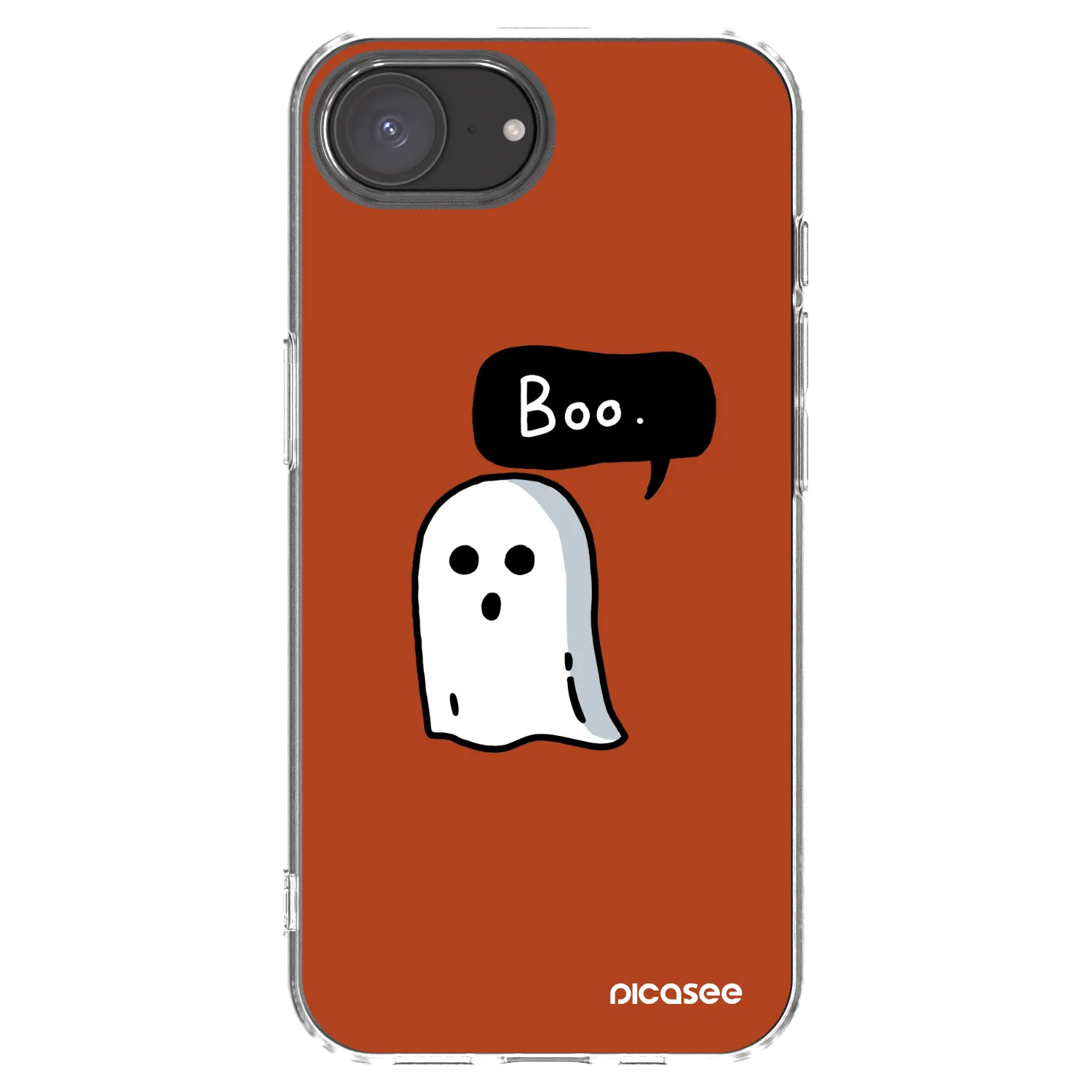 Picasee silikonový průhledný obal pro Apple iPhone 16e - Boo