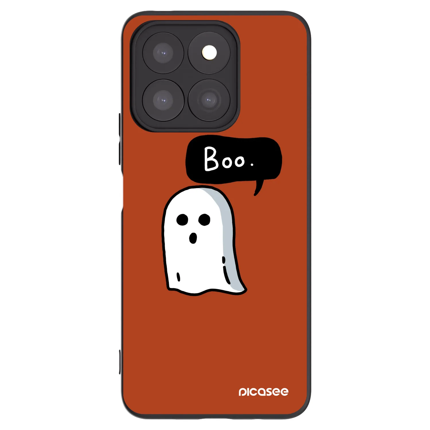 Picasee silikonový černý obal pro Honor X8c - Boo