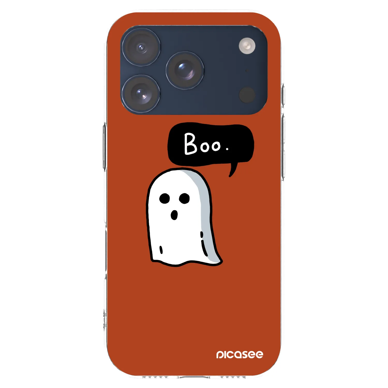 Picasee silikonový průhledný obal pro Apple iPhone 17 Pro - Boo