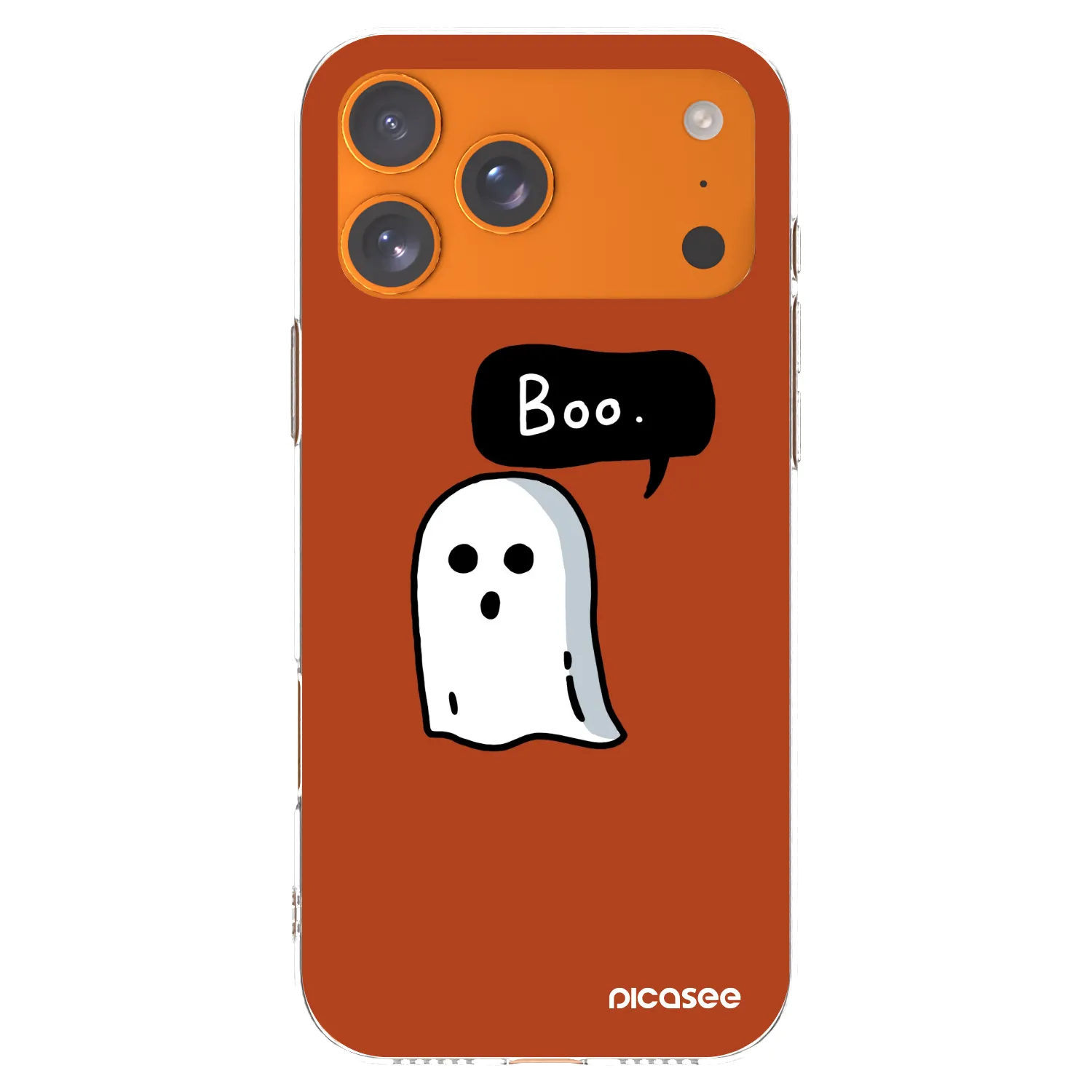 Picasee silikonový průhledný obal pro Apple iPhone 17 Pro Max - Boo