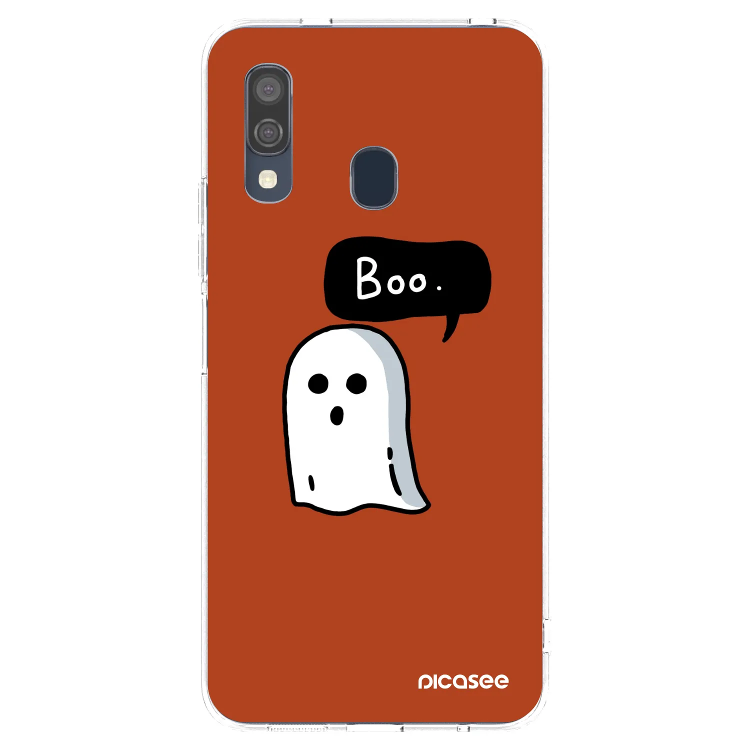 Picasee silikonový průhledný obal pro Samsung Galaxy A40 A405F - Boo